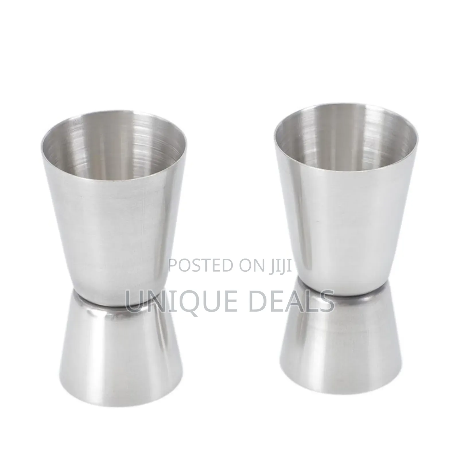2pcs Barcraft Cocktail Jigger Double Glass for Measuring Spirits