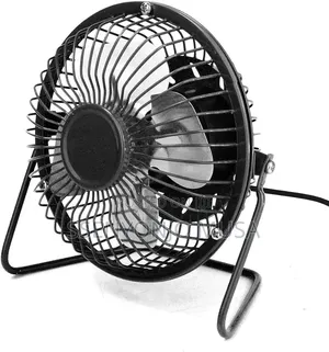 Mini Usb Fan Portable Metal Cooler – 4-Blade Silent Desk Fan.
