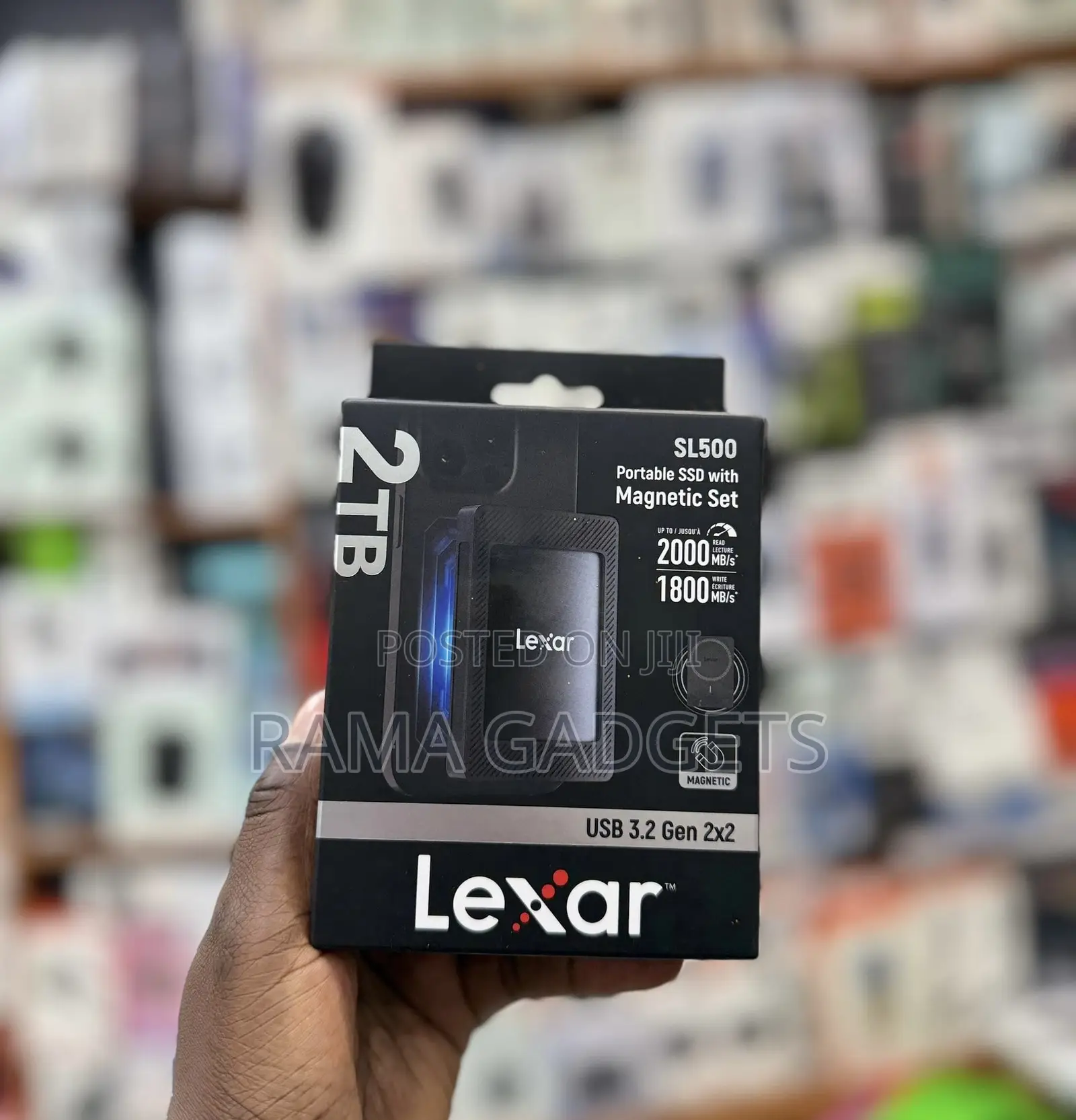 2tb Lexar Sl500 Portable SSD With a Magnetic Set.