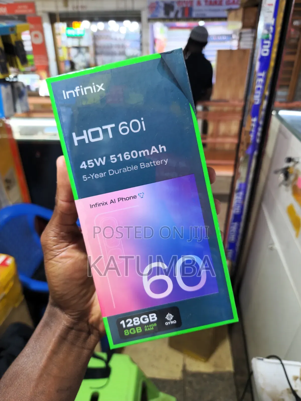 New Infinix Hot 60i 128 GB Black