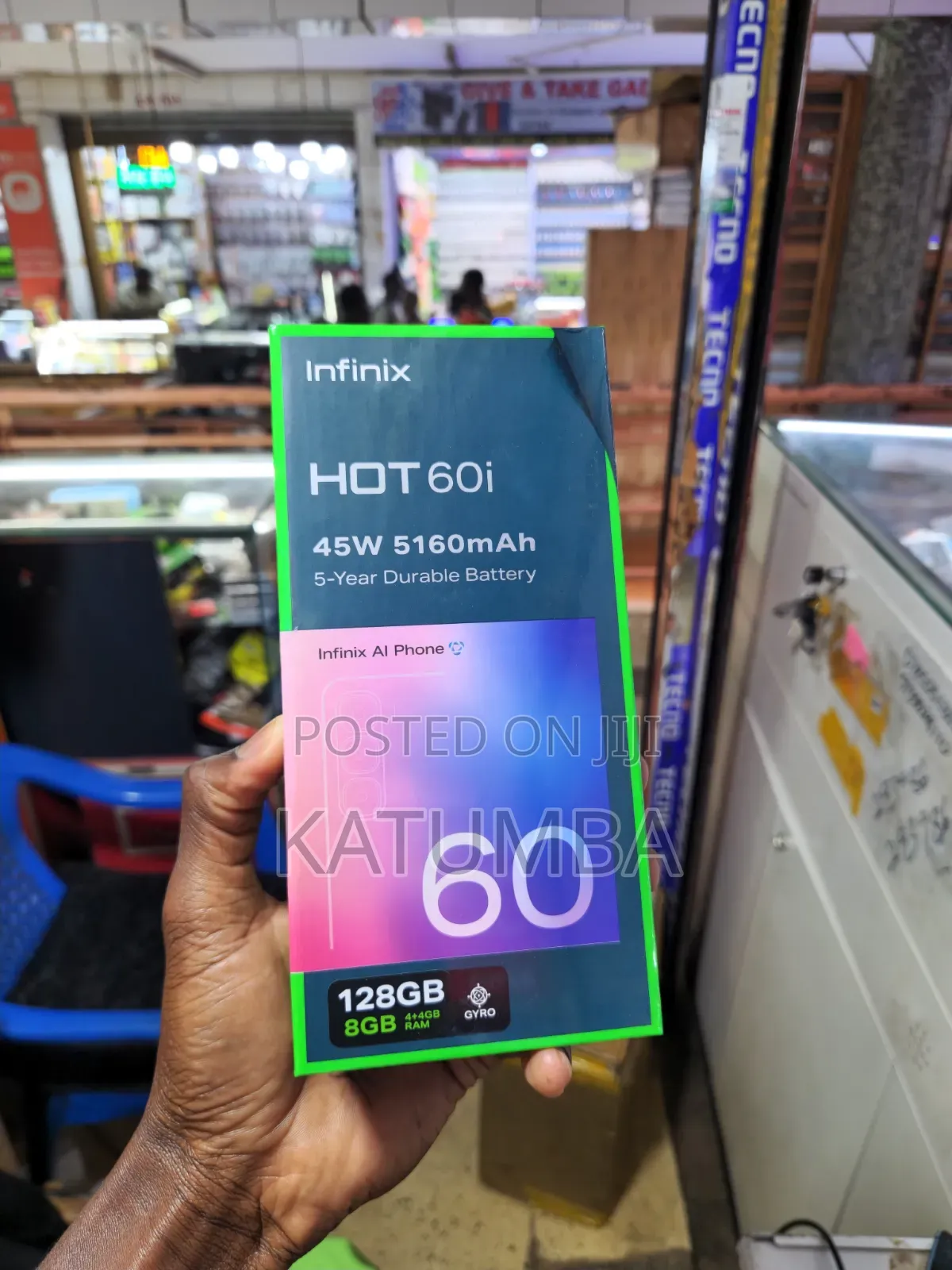 New Infinix Hot 60i 128 GB Black