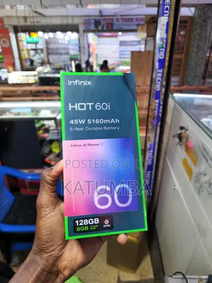 New Infinix Hot 60i 128 GB Black
