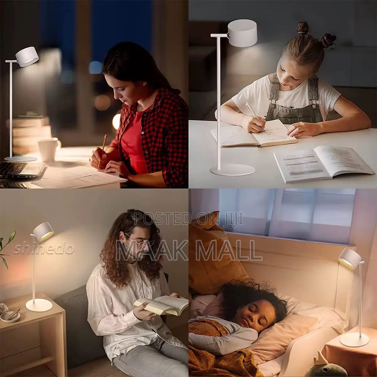 3:1 Portable Wireless Table Lamp 360 Degree Rotation Rechargeable