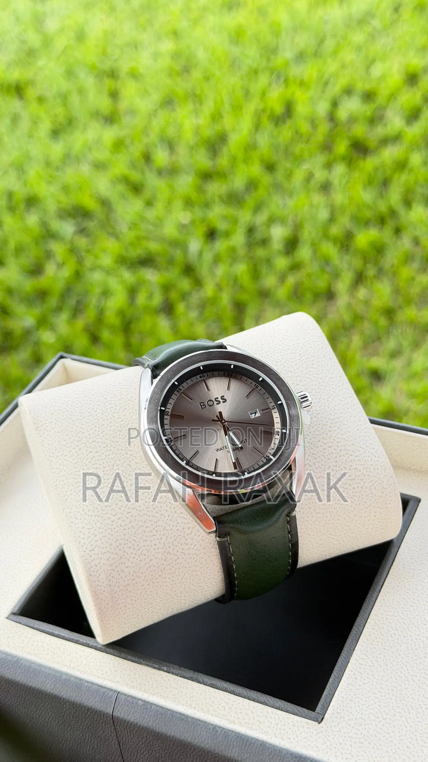 Boss Hugoboss Unisex Leather Watch