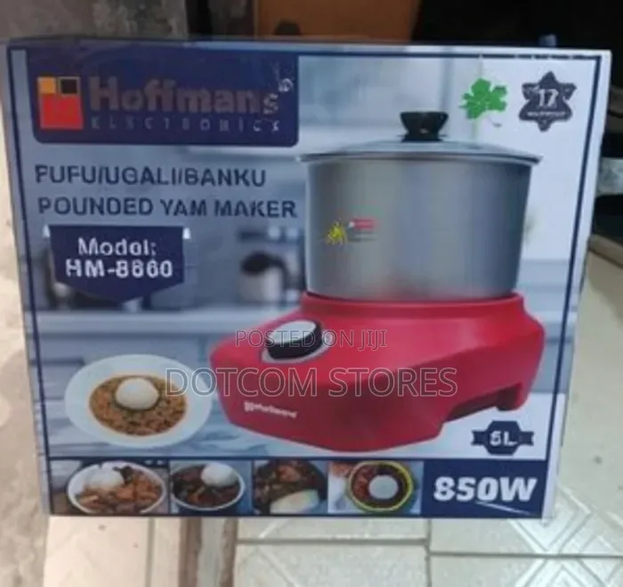 5l Hoffmans Hm-8860 Electric Fufu/Ugali/Banku Pounded Yam Maker.