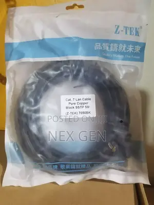 Z-Tek Cat 7 Lan Cable Pure Copper 5m
