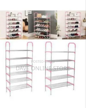 6 Layer Stainless Steel Shoe Rack