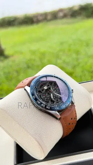 Original Leather Strap Tag Heuer Carrera Chronograph Watch
