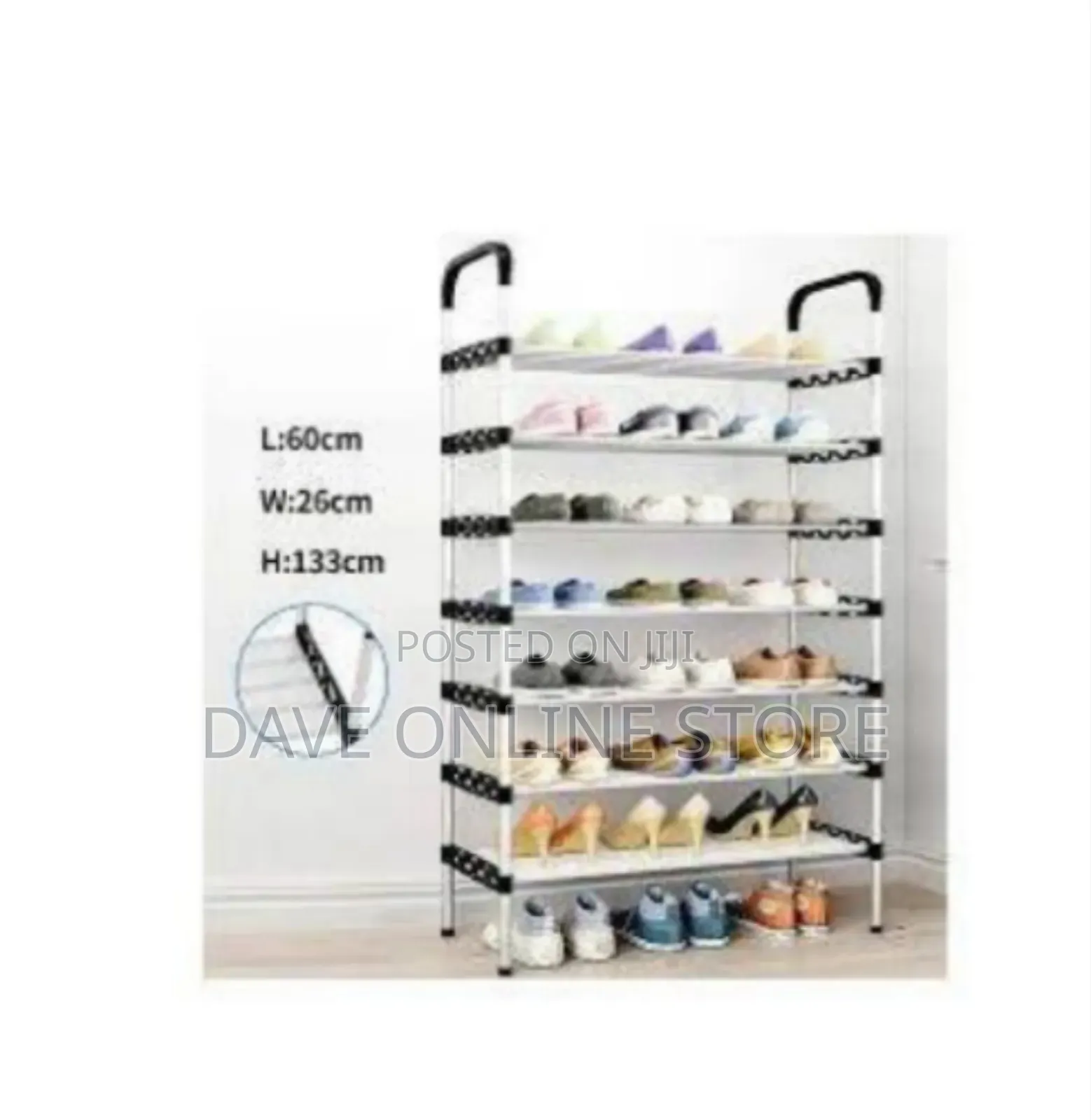 8-Tier Space-Saving Shoe Rack Organizer