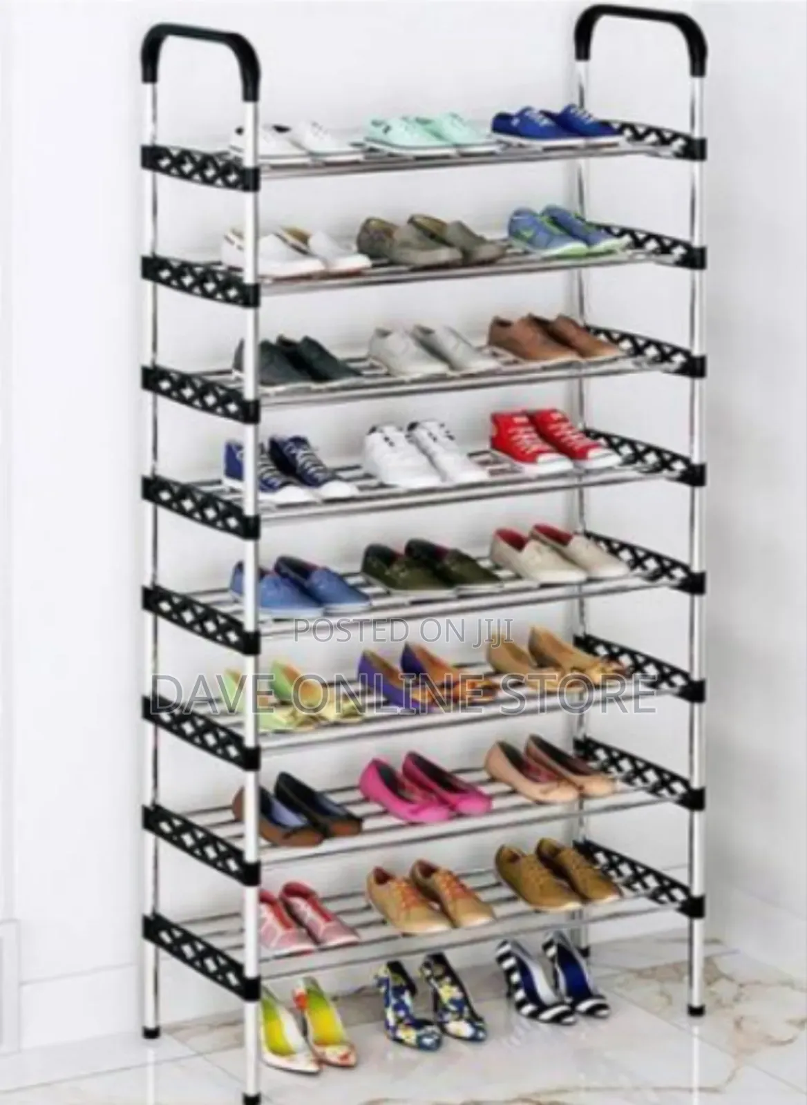 8-Tier Space-Saving Shoe Rack Organizer