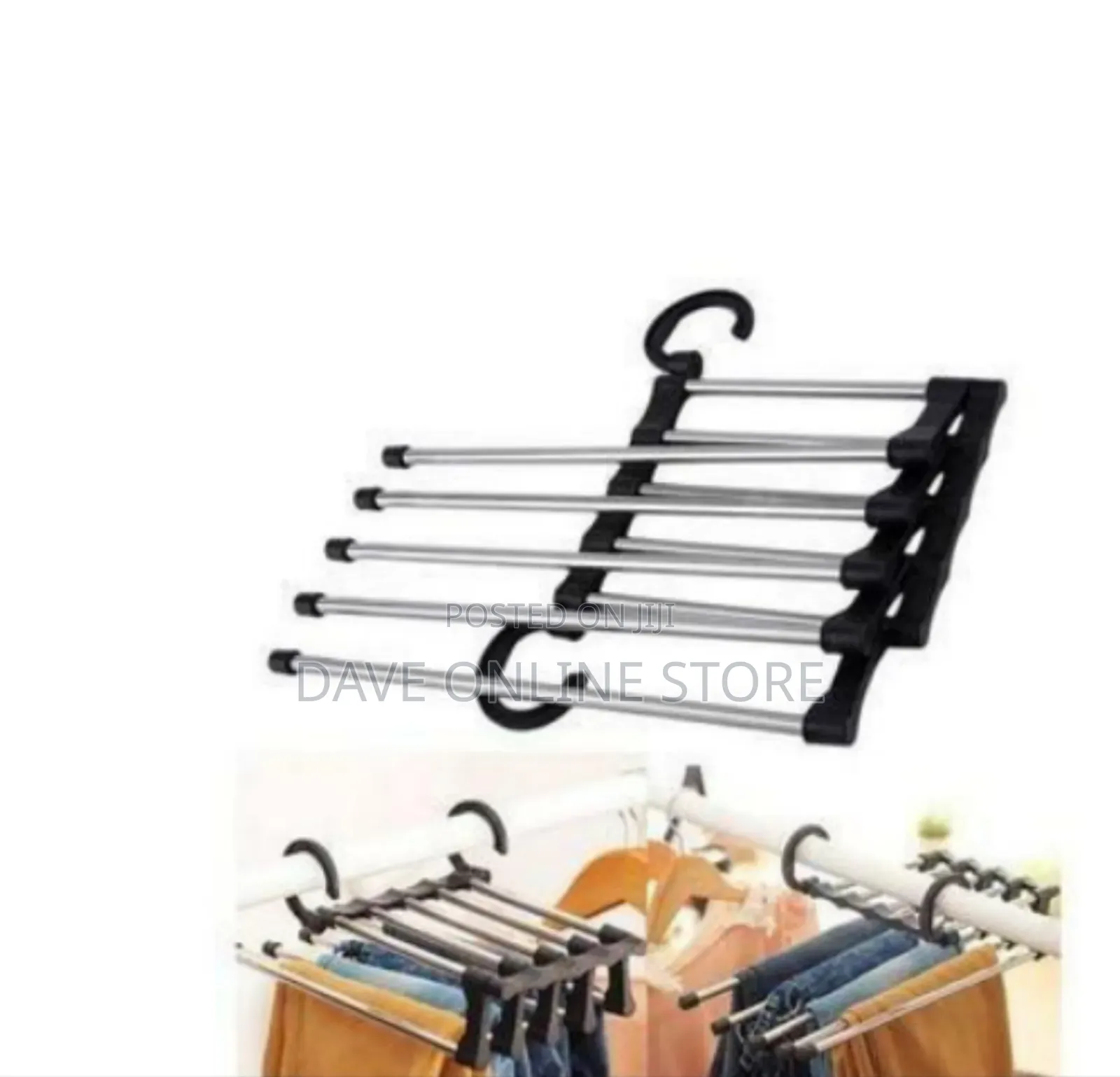 Space-Saving Multi-Layer S-Shaped Trousers and Pants Hanger