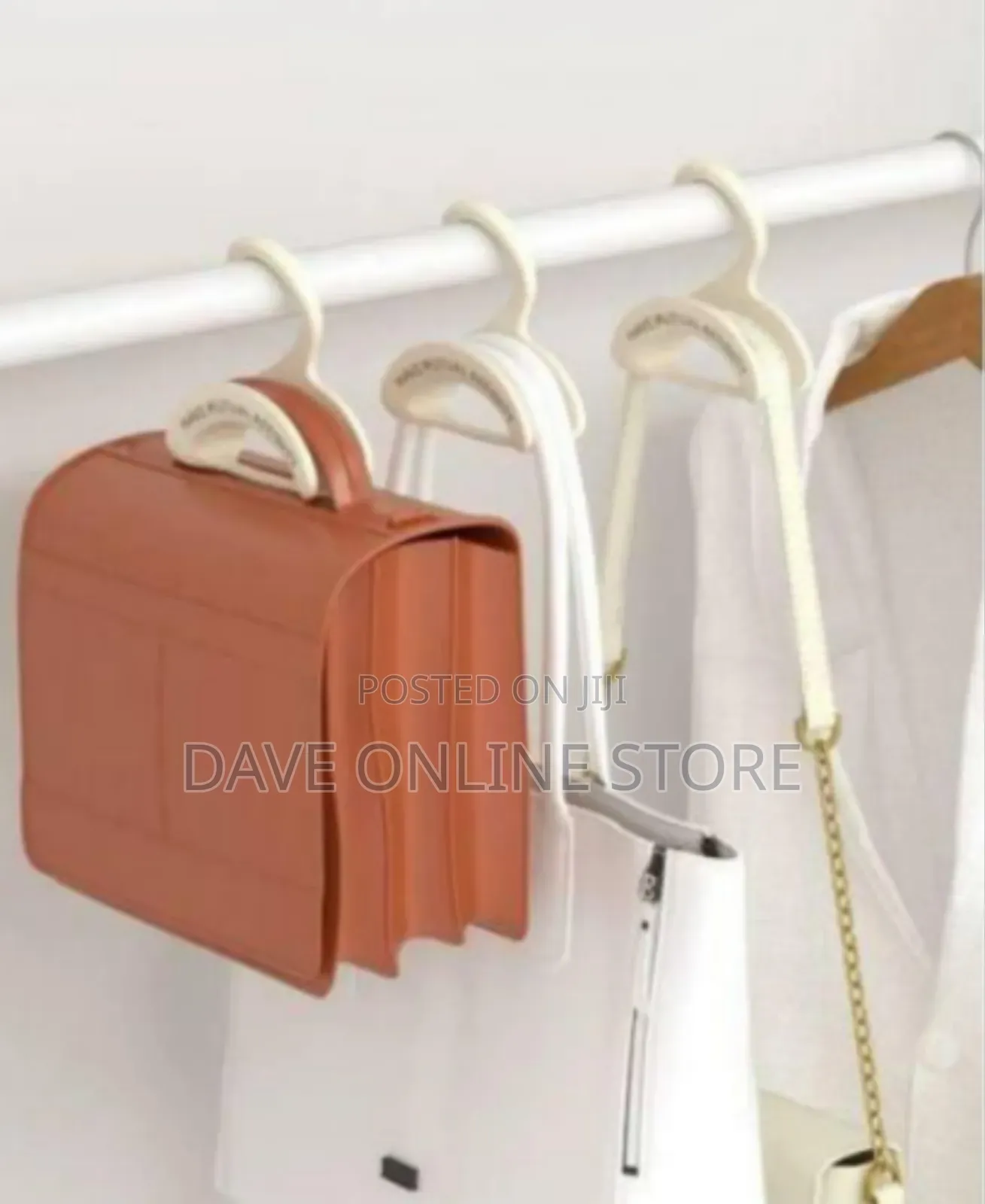 Multi-Functional Accessory Storage Hanger for Closets