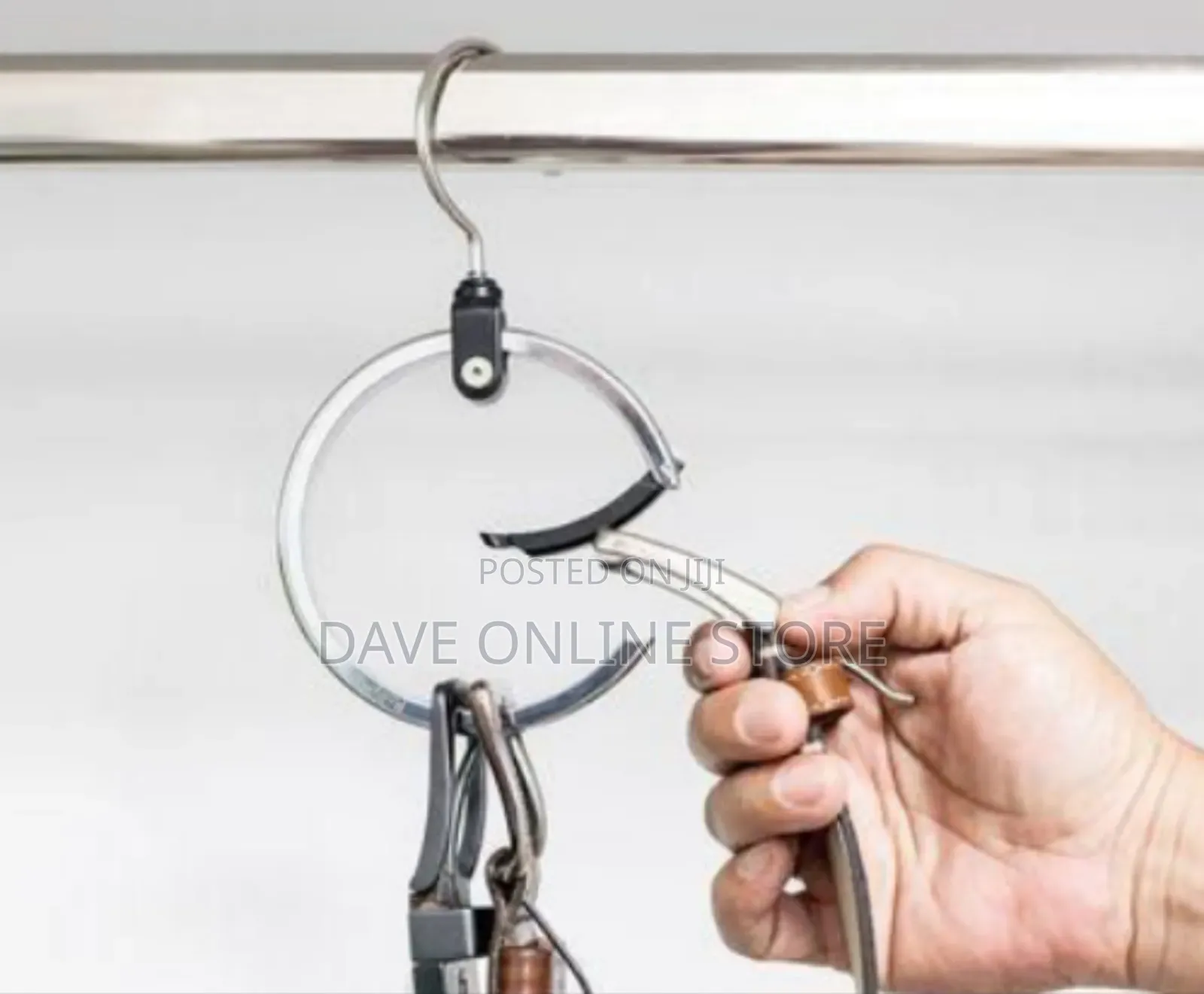 Multipurpose Closet Hanger and Accessory Organizer Ring