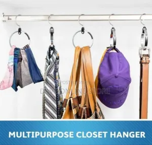 Multipurpose Closet Hanger and Accessory Organizer Ring
