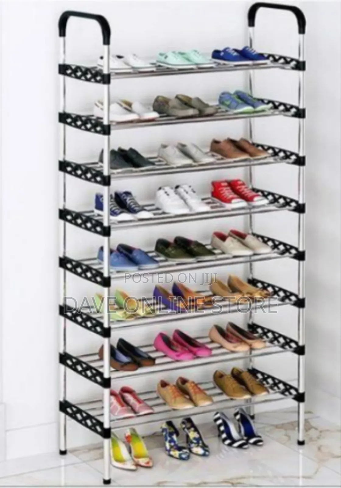 Multi-Tier Vertical Shoe Storage Rack
