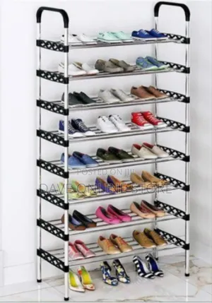 Multi-Tier Vertical Shoe Storage Rack