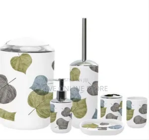 Artistic Themed Bathroom Accessory Set