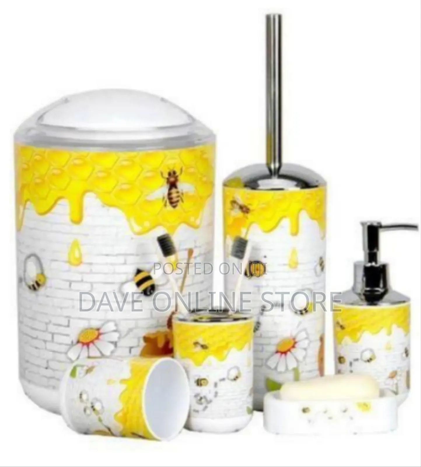 Artistic Themed Bathroom Accessory Set