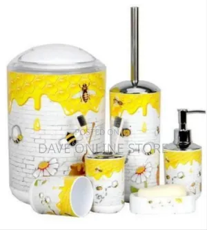 Artistic Themed Bathroom Accessory Set