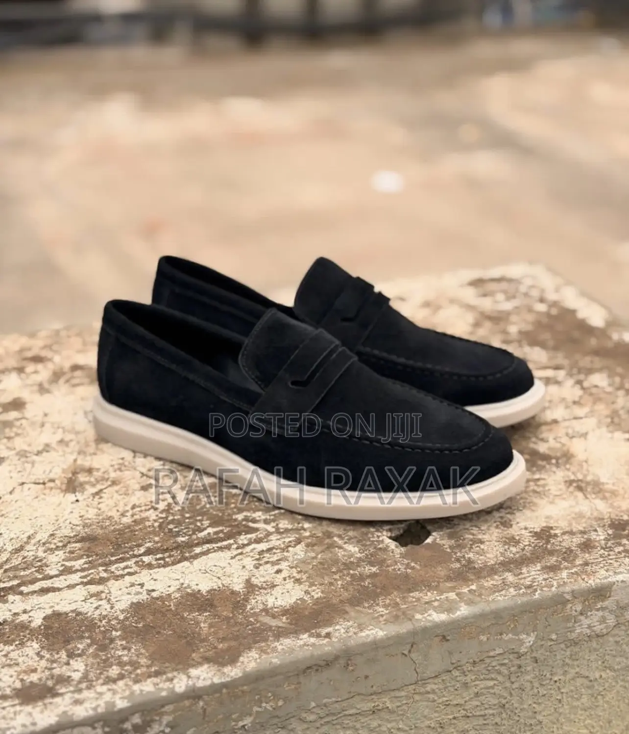 Black Version of Ferragamo Men’S Suede Loafers