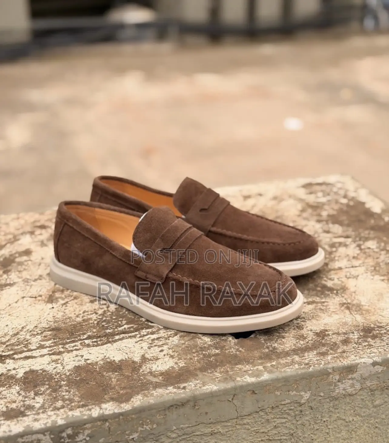 Black Version of Ferragamo Men’S Suede Loafers