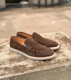Black Version of Ferragamo Men’S Suede Loafers
