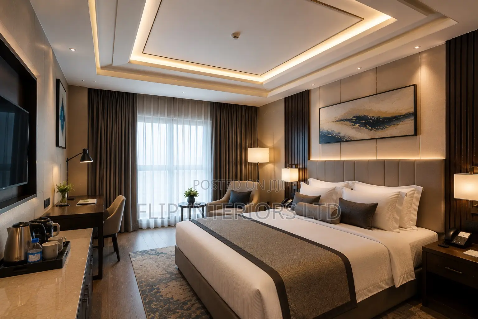 Custom Hotel Suite Ceiling Wall Finishing Services