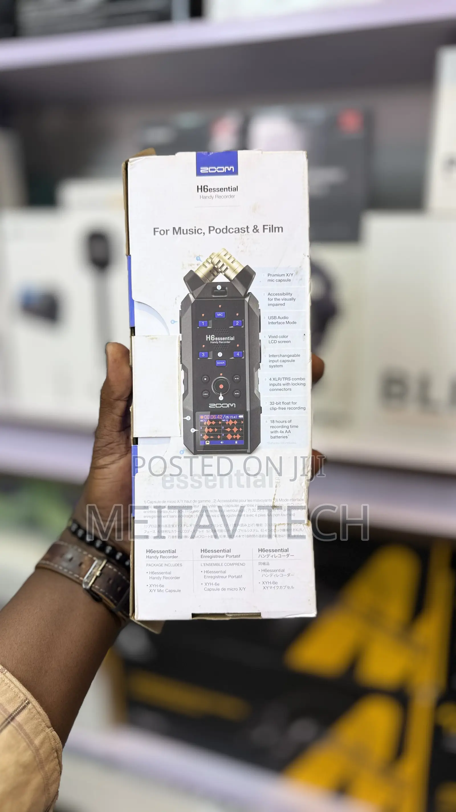 Zoom H6essential 32-Bit Float 6-Track Portable Audio Recorder