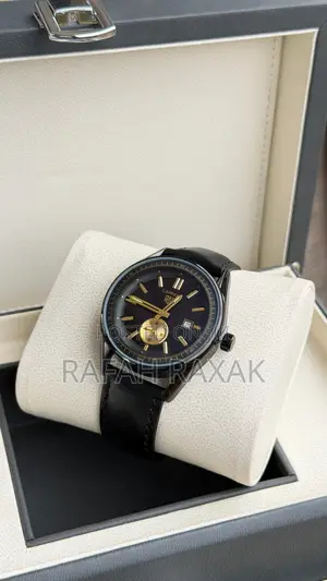 Plain Black Fossil Automatic Skeleton Watch
