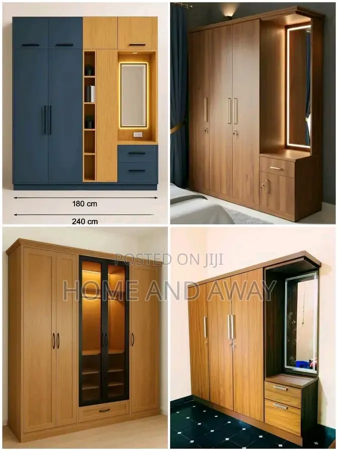 Well Designed Wardrobes in Any Colour From 900,000/- Per Running Meter