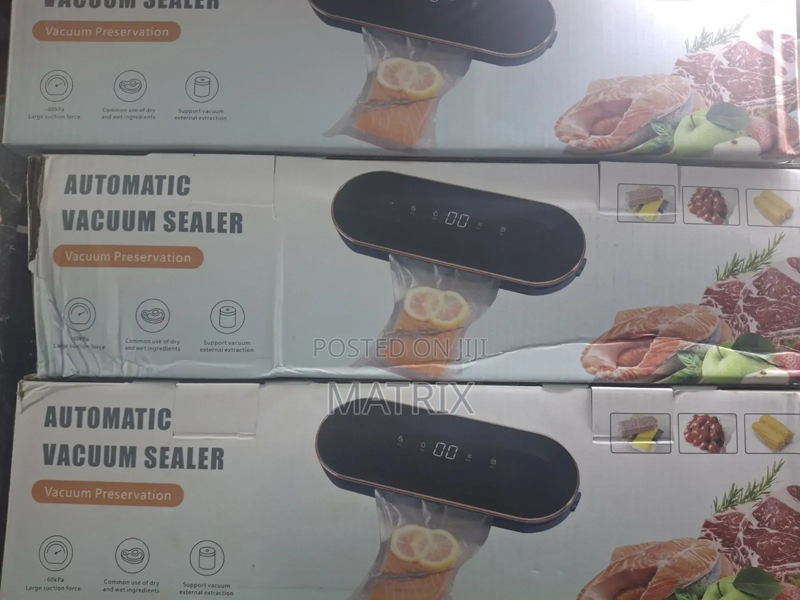 Automatic Food Vacuum Sealer Machine With 10 Bags Starter Kit