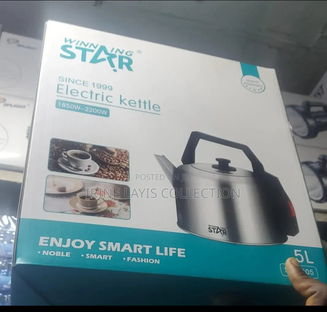 5-liter With 2000w Winning Star Stainless Steel Electric Kettle.