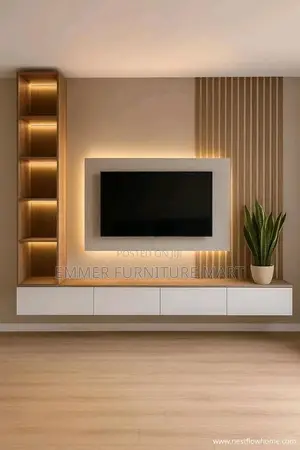 Wall Unit Tv Stand in 5 Feet Width