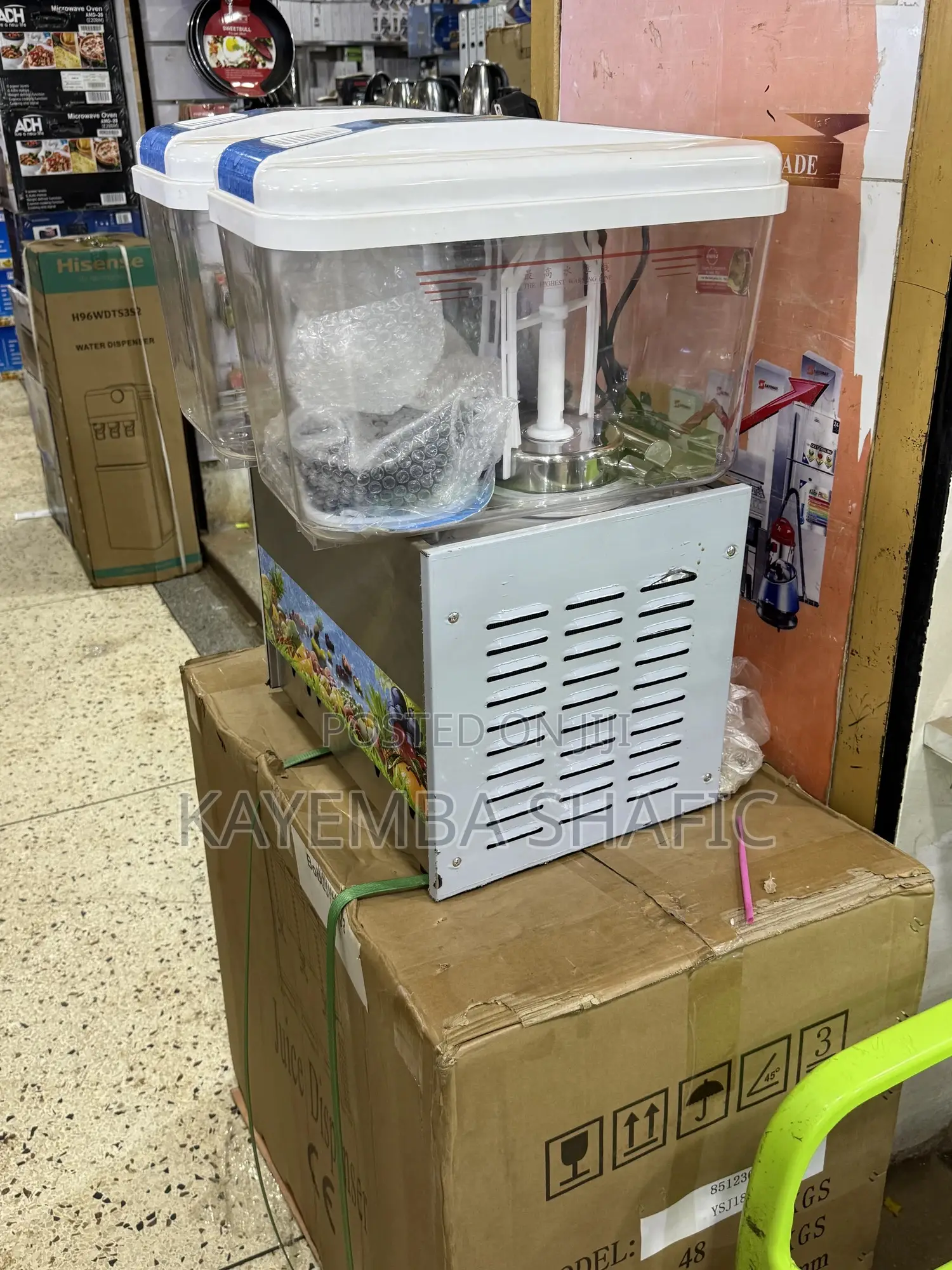 Commercial Double Tank Juice Dispenser