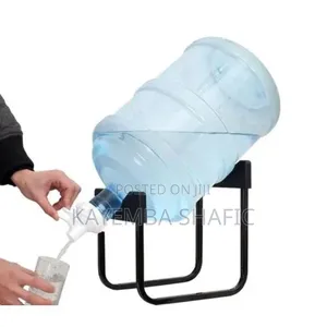 Storage Rack Used To Hold Large Water Jugs And Dispense Water.