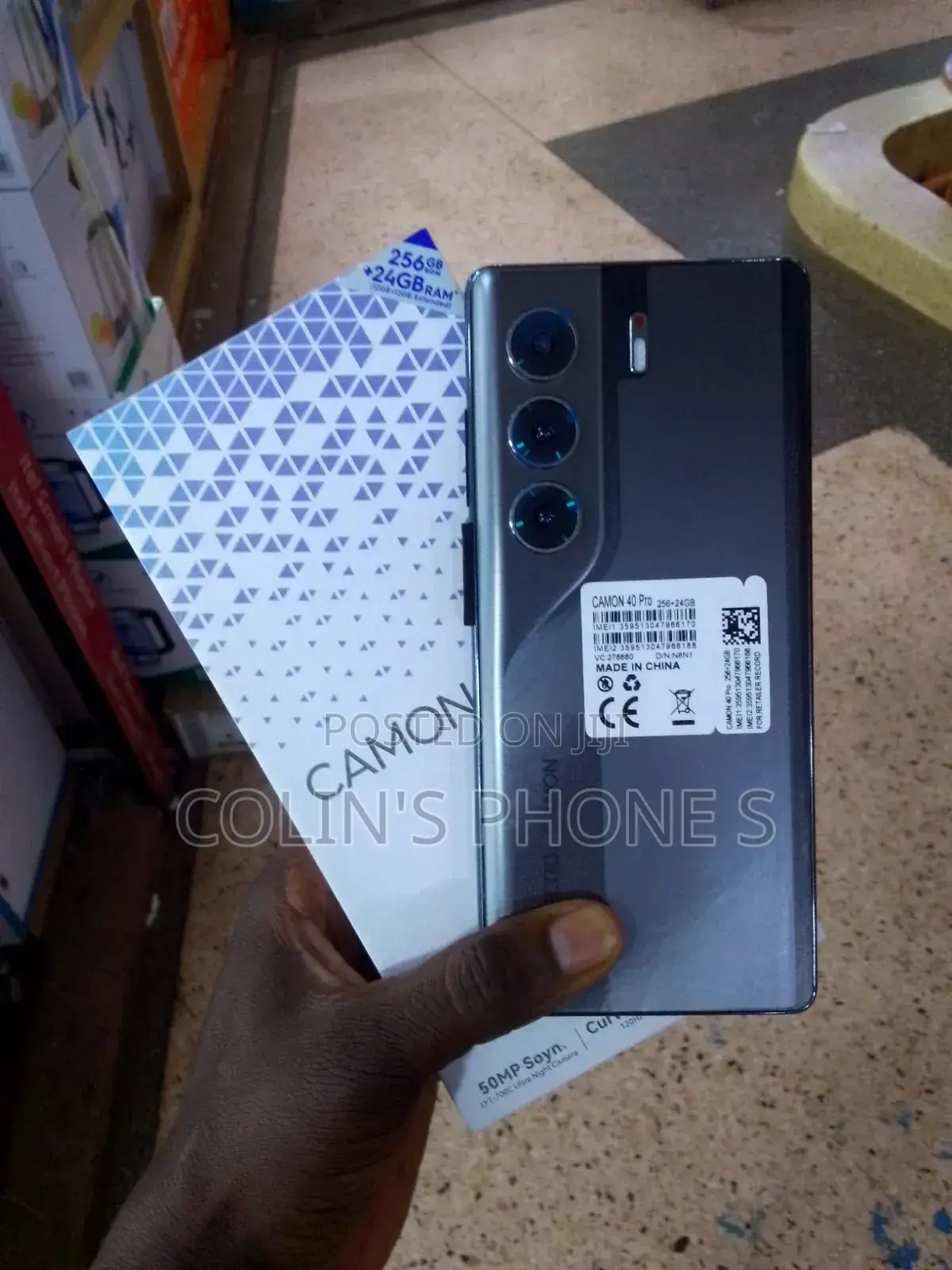 New Tecno Camon 40 Pro 5G 256 GB Black