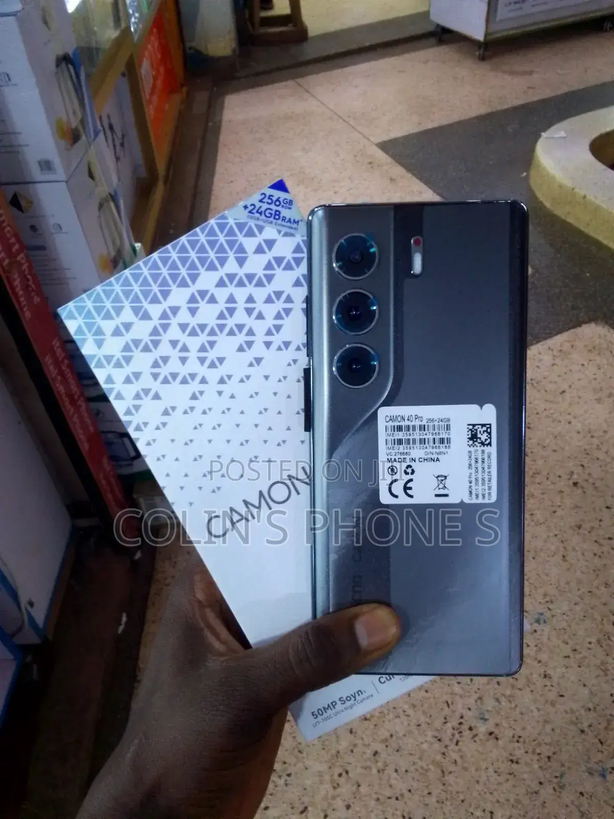 New Tecno Camon 40 Pro 5G 256 GB Black