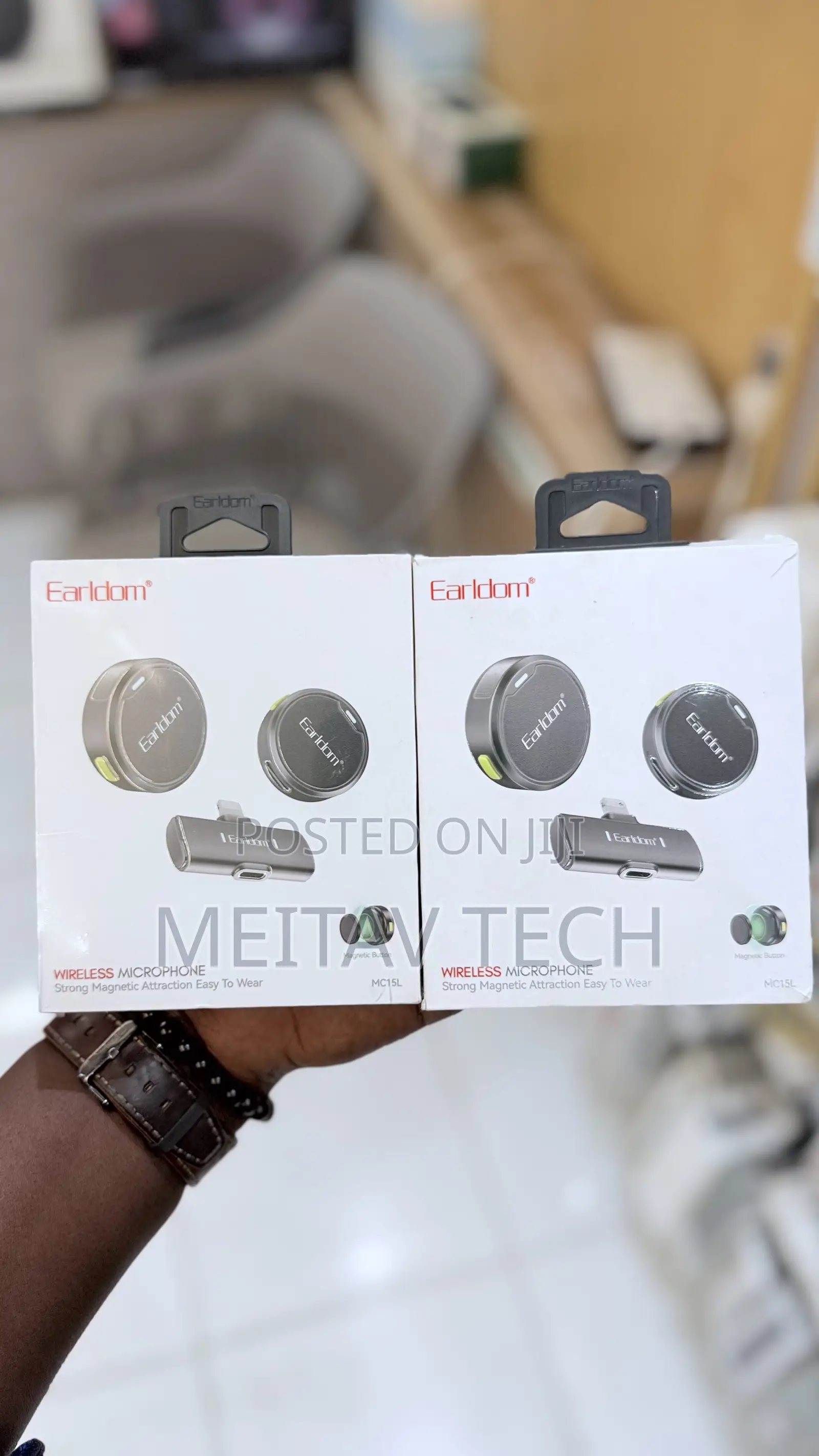 Earldom Mini Magnetic Button Wireless Microphone