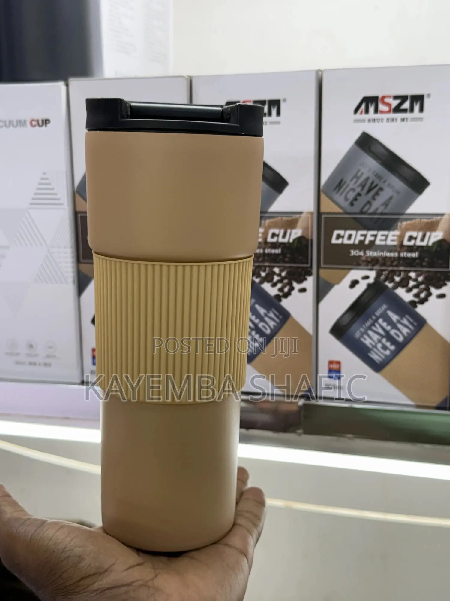 MSZM "Have a Nice Day" Vacuum Insulated Stainless Steel Coffee Cup