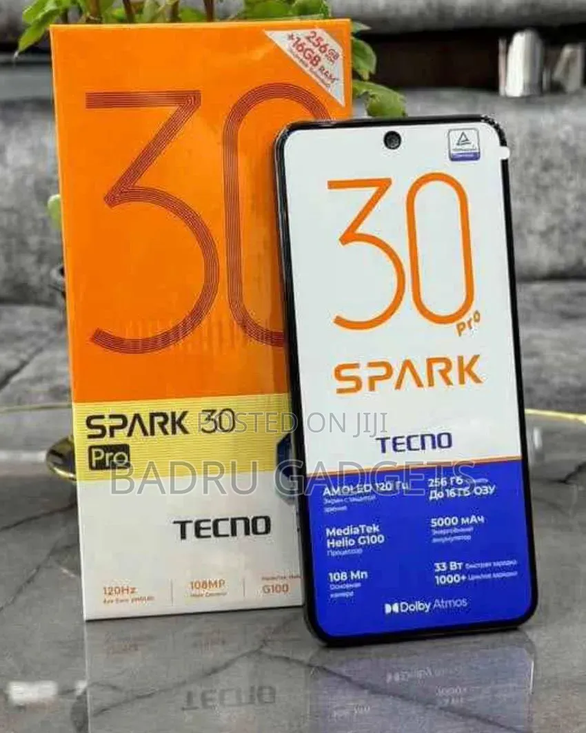 New Tecno Spark 30 Pro 256 GB Black
