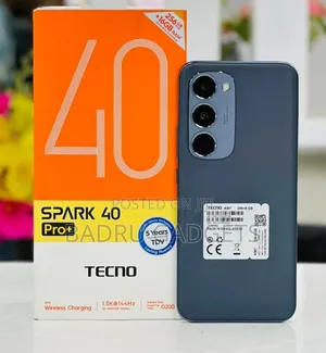 New Tecno Spark 40 Pro+ 256 GB Black