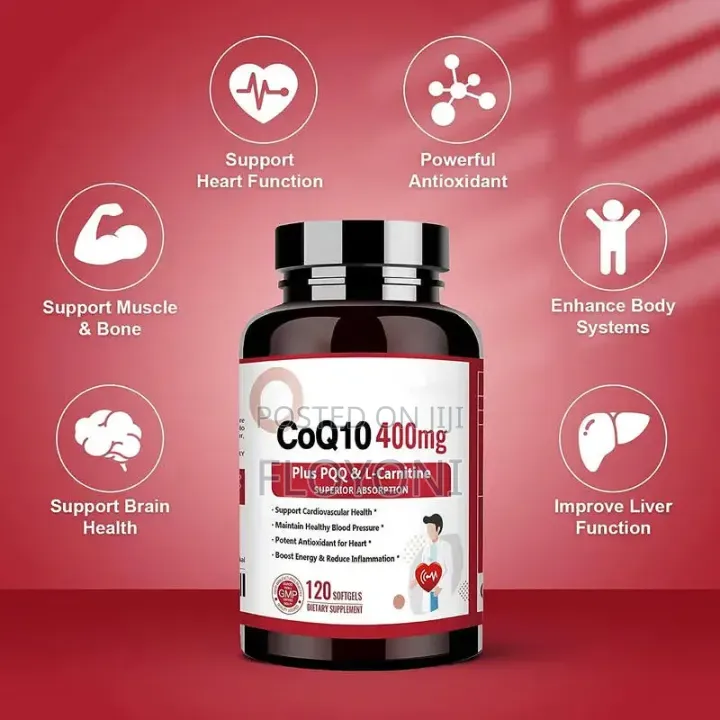 Coq10 Ubiquinon 120pills for Egg and Sperm Quality, Pcos, Fertility,