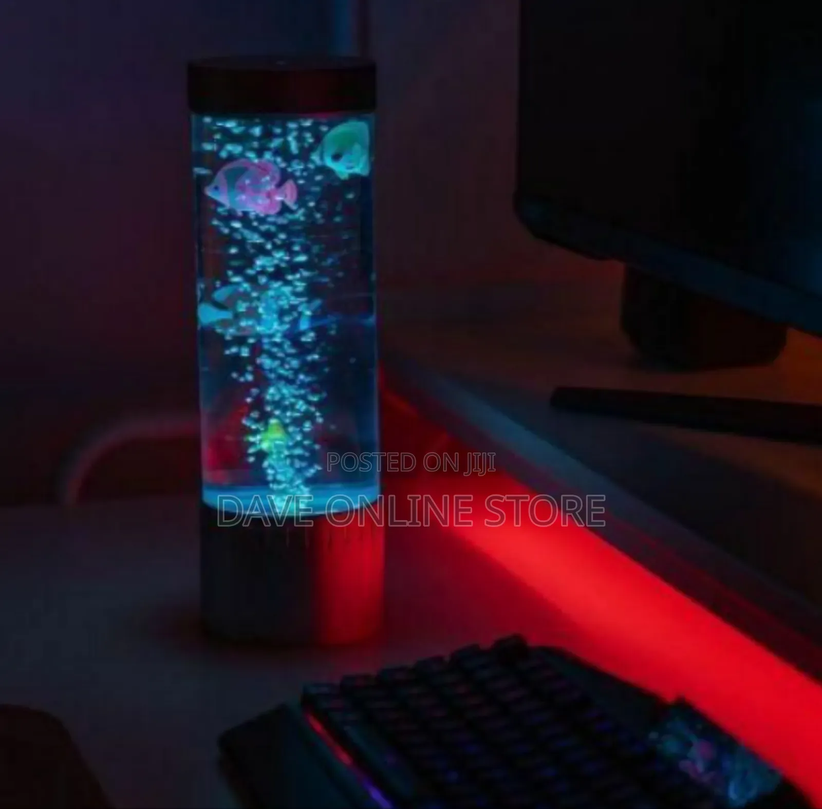 Auraglow Led Bubble Lamp: Ambient Desktop Aquarium