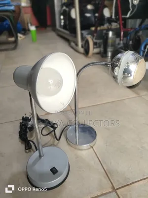 Germany Used Silver Adjustable Desk Lamps.