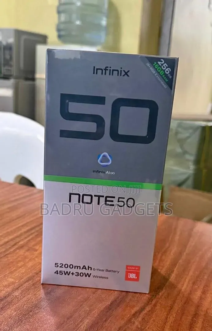 New Infinix Note 50 4G 256 GB Gray