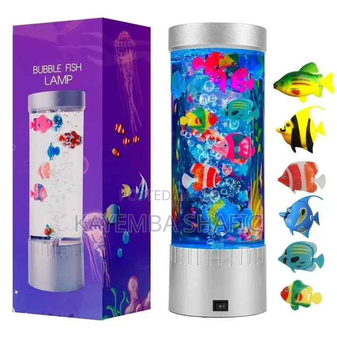 Led Bubble Fish Lava Lamp