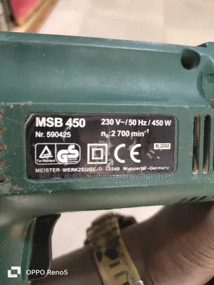 Germany Used Meister Craft MSB 450 Corded Impact Drill in Green.