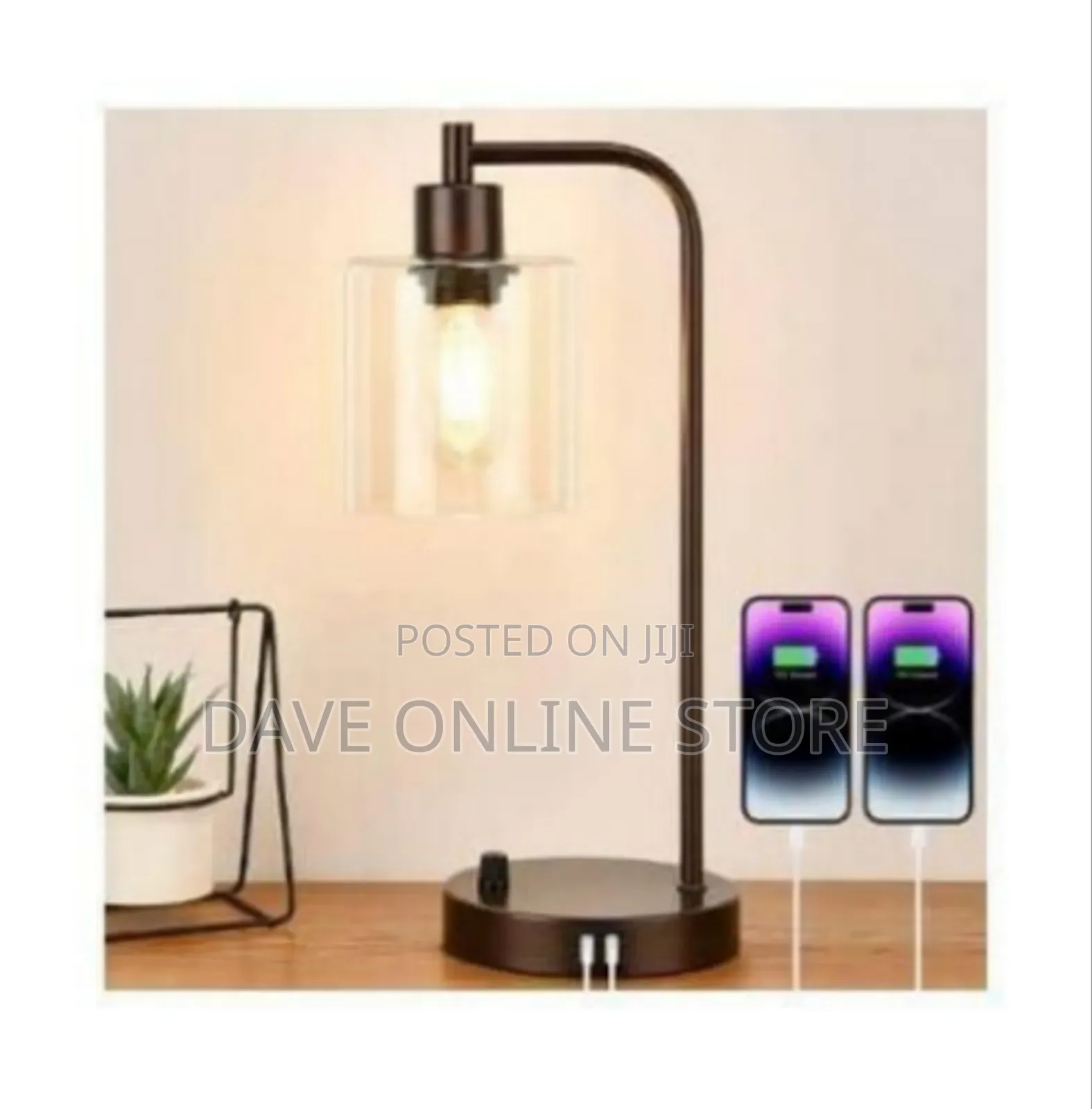 Modern Metal Arch Candle / Wax Warmer Lamp With Wireless Charging