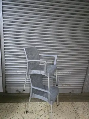 Garden Dining Plastic Chair Plastic Chair Metallic Legs