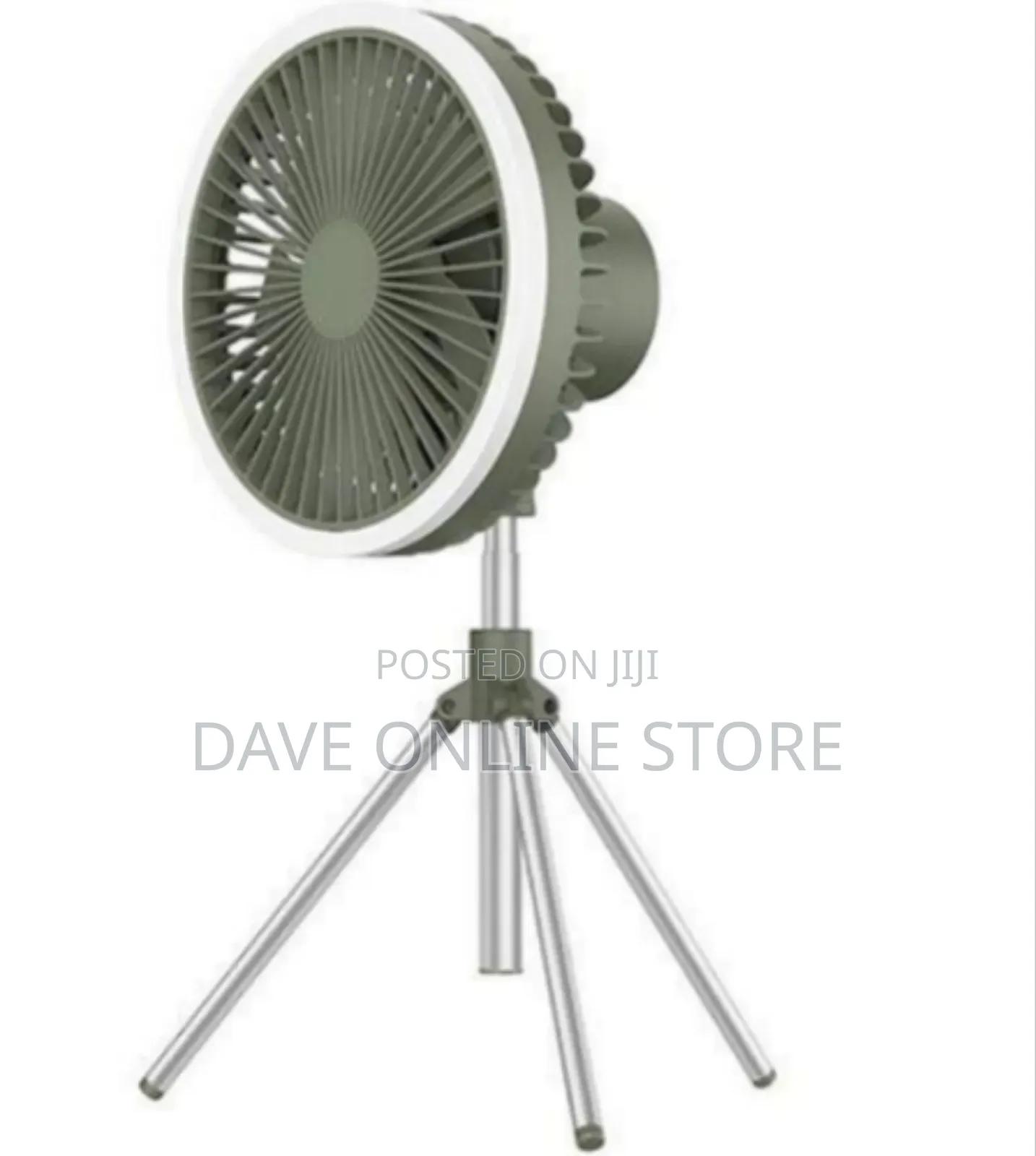 Versatile Portable Tripod Fan With Integrated Led Ring Light